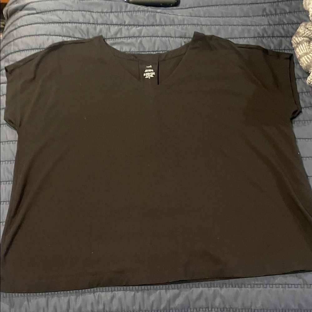 J. Jill Black Short Sleeve Tee